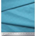 thumbnail image 2 of Soimoi Blue polyester Crepe Fabric Diamond Geometric Decor Fabric Printed Yard 52 Inch Wide, 2 of 5