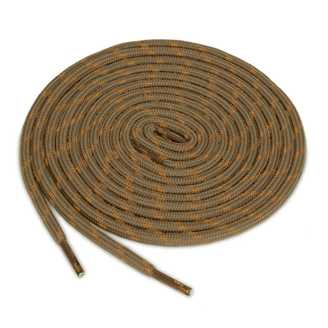 INSPIRE CHIC 3 Paires Lacets Ronds Antidérapants Résistants à l'Usure pour Bottes pour la Randonnée la Marche Chaussures d'Extérieur Brun Clair Or 140cm / 55.11 Pieds