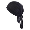 thumbnail image 1 of Comfortable Cotton Pirate Caps Headband Breathable Head Wrap Black, 1 of 8