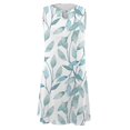 thumbnail image 5 of TJAZFJPA Robe Décontractée pour Femmes Robe Élégante pour Femmes à Col Rond Robe Débardeur Robe Décontractée à Imprimé Floral Robes d'Été pour Dames Robes Soleil Longues Robe Noire Longue pour Femmes, 5 of 5