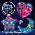 thumbnail image 3 of Joyfy 3D String Art Craft Kit for Kids, 3-Pack Light Up String Light with 30 Multi-Colored LED Bulbs, Arts and Crafts Set, Christmas Toys Birthday Gifts for Girls Age 6 7 8 9 10 11 12, 3 of 10