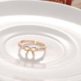 thumbnail image 2 of Korean Jewelry Crystal Bow Ring GD, 2 of 8