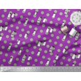 thumbnail image 3 of Soimoi Rayon Fabric Dot & Penguin Ocean Decor Fabric Printed Yard 42 Inch Wide, 3 of 3