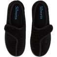 thumbnail image 2 of Silverts Women Extra Wide Easy Closure Jewel Slippers, 8, Black, 2 of 2