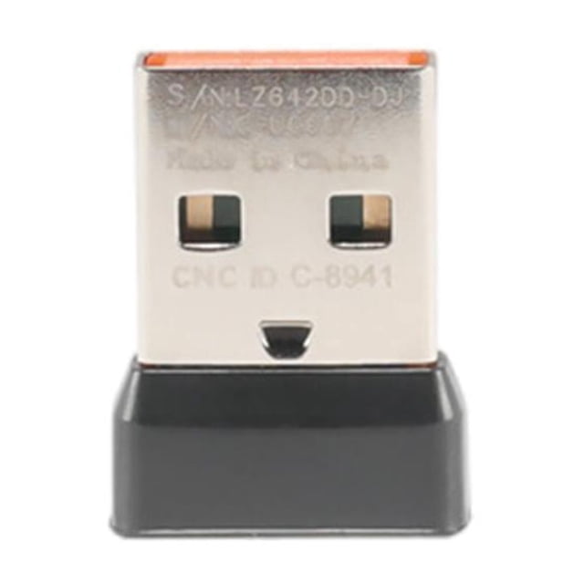 USB Adaptateur Récepteur Dongle Sans Fil pour Logitech Mouse Keyboard Connect-NEW K8H0. Récepteur USB Compact avec base Noire et Connecteur Métallique, compatible avec Diverses Souris et Claviers Logitech, Incluant des Modèles comme M235, M310 et MX Master. Prend en Charge des Connexions à un Seul et à six Canaux pour jusqu'à six Appareils Simultanément. Fabriqué à Partir de Matériaux ABS et Métalliques Durables, Assurant une Longévité et des Performances Fiables. Idéal pour Connecter des Appareils Uniformes Logitech à des Ordinateurs Portables Ou des Ordinateurs