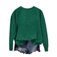 thumbnail image 5 of Milgrthf Chandails d'Automne pour Fille Basique Tendance Manches Longues Léger Décontracté Col Rond Chandail à Enfiler Hauts Vert Armée TG, 5 of 5