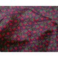 thumbnail image 4 of oneOone Silk Tabby Fabric Leaves & Floral Block Printed Craft Fabric BTY 42 Inch Wide, 4 of 4