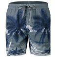 thumbnail image 1 of Beach Swimming Shorts Printed Quick-dried Summer Short Pants Beach Shorts Beach Trunks for Men, 1 of 10