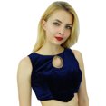 thumbnail image 2 of Phagun Bollywood Designer Party Wear Ready-Made Velvet Choli Stitched Padded Blouse, 2 of 4