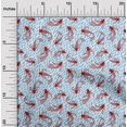 thumbnail image 2 of oneOone Velvet Light Blue Fabric Asian Japanese Koi Fish Craft Projects Decor Fabric Printed by The Yard 58 Inch Wide, 2 of 4