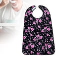 thumbnail image 4 of Adult Bibs for Eating/ Washable Water Polyester Full Protection Reusable Black, 4 of 8