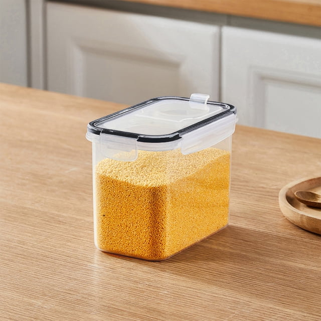 EGNMCR Storage Bins, Storage Containers Clear Airtight Food Storage Container With Lids Plastic Dry Food Canisters For Kitchen Pantry Organization And Storage Dishwasher Safe Storage Container