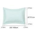 thumbnail image 2 of PiccoCasa Soft 1800 Microfiber Oxford Pillowcases 2Pcs, Standard Silver, 2 of 8
