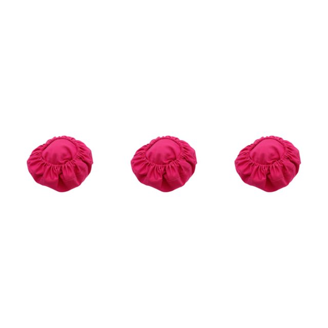 Decodeary Housse de Chaise Facile à Installer Douce et Confortable Durable et Anti-Poussière Rose Rouge 3Set