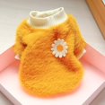thumbnail image 2 of 2025 Dog Sweaters For Small Large Dog Apparel Dogs Daisy Style Small Dog Clothes For Plush Round Neck Flowers Pet Clothes For Dogs Large Sweater, 2 of 7