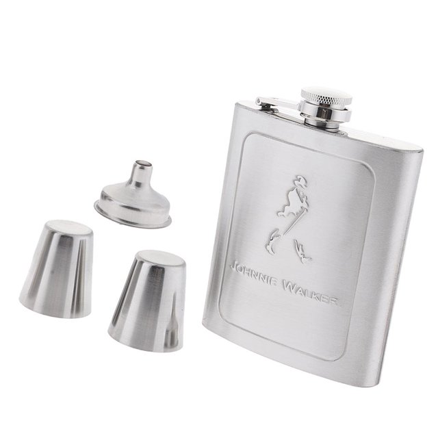 simhoa 7oz Stainless Steel Hip Set Pocket for Liquor with Gift Box