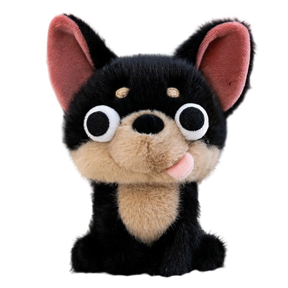 Decoration Cute Chihuahua Funny Big Eyed Chihuahua Stuffed Animal Adorable For Kids & Adults Soft Plushie Soft Cute Puppy Stuffed Animal With Huggable Furry And Gentle Cuddle Sensation
