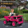 thumbnail image 3 of BeesClover 12V Kids Ride on Dump Truck with Remote Control, Electric Dump Bed & Shovel, Toddler Construction Vehicle Ride on Toy with Spring Suspension, Music, and LED Lights, 3 of 6