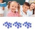 thumbnail image 1 of dés, Cubes 30PCS Angle Droit Transparent Coloré Plastique dés 6 Faces pour les Jeux, 1 of 8