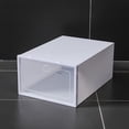 thumbnail image 1 of Boîte à Chaussures Pliable de Rangement Épaissie Transparente Type Tiroir Combinaison Boîte de Rangement pour Chaussures Boîte à Chaussures en Plastique, Style pour Femmes, 1 of 8