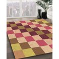 thumbnail image 3 of Ahgly Tapis Rectangulaire Orange Lavable en Machine, 3 Pieds x 5 Pieds, 3 of 7