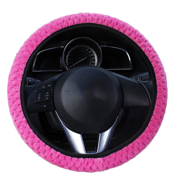 Universal Soft Warm Plush Car Case Plush Steering Wheel Cover Elastic Automobiles Auto Steering-Wheel Case Protector