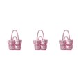 thumbnail image 2 of Baohd Larger Capacity Tote Bag With Big Opening For Easy Access Books Crossbody Bag pink 3Set, 2 of 6