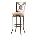 thumbnail image 2 of Hillsdale Rowan 30" Swivel Bar Stool in Silver Brown, 2 of 2