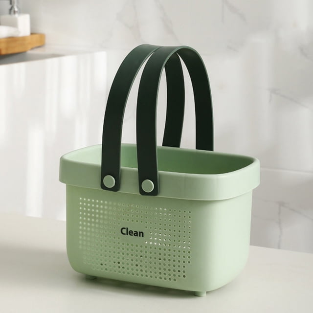 Fwttom Bath Shower Basket Portable Storage Puff Shower Caddy Storage Basket