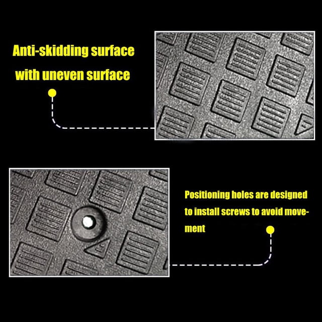 Random Color Auto Car Threshold Ramp Plastic Portable Curb Ramp Anti Slip Lightweight Threshold Ramp For Car Trailer Truck Bike Motorcycle