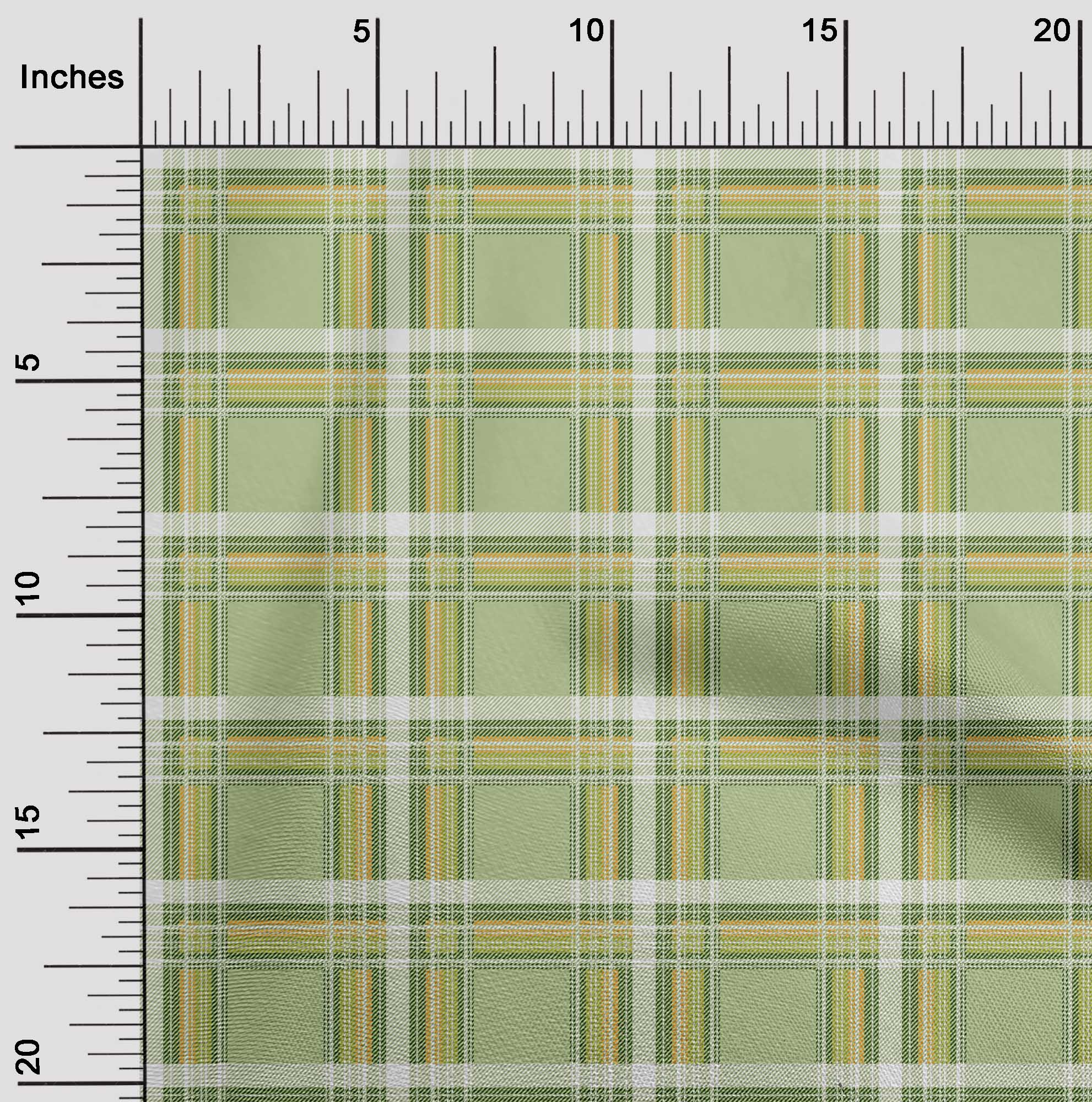 oneOone Viscose Chiffon Fabric Tartan Check Print Fabric By Yard 42 Inch Wide