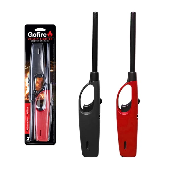 Briquet utilitaire BBQ Gofire rechargeable à flamme réglable, lot de 2