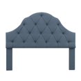 thumbnail image 1 of Scalloped Tufted King Headboard in Thames River Blue, 1 of 8