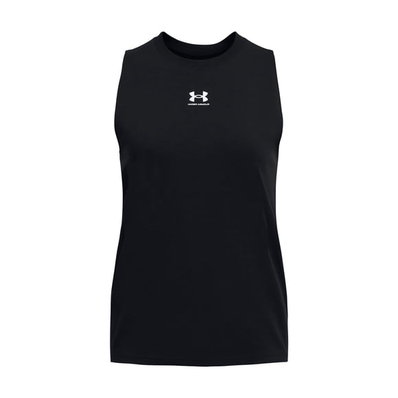 Under Armour Women's Campus Muscle Tank Top Black/White