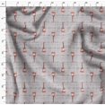 thumbnail image 4 of Soimoi Gray Modal Satin Fabric Notes & Guitar Musical Instrument Decor Fabric Printed Yard 42 Inch Wide, 4 of 5