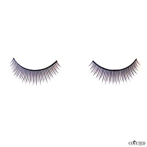 Coveted Cosmetics False Eyelashes Natural Feather Hand Made Human Hair Fake Falsies Lashes (5 Pair, Maiden)
