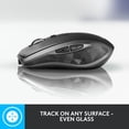 thumbnail image 3 of Logitech MX Anywhere 2S Bluetooth Edition Wireless Mouse, Multi-Surface, Hyper-Fast Scrolling, Rechargeable, Portable, Connects Up to 3 Mac/PC Computers - Graphite, 3 of 8