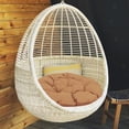 thumbnail image 3 of GLFILL Waterproof Chair Rocking Chair Hanging Basket Chair Papaya Chair Round Cushion For Hammocks Indoor Or Outdoor Rocking Chairs A, 3 of 8