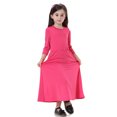 thumbnail image 1 of KYAIGUO Robes à Volants pour Filles 1-12 Ans Bébé Manches Longues Décontractées Robe Maxi Ligne A, 1 of 7