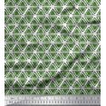 thumbnail image 1 of Soimoi Silk Fabric Swirl & Triangle Geometric Decor Fabric Printed Yard 42 Inch Wide, 1 of 1