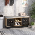 thumbnail image 2 of Costway Banc de Rangement pour Chaussures avec Coussin Organisateur de Rangement pour Chaussures Étagère à Chaussures Entrée Naturel, 2 of 10