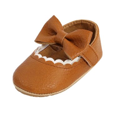 KIHOUT Chaussures Habillées Nouveau-Né Bébé Nœud Papillon Princesse Souples Bébé Enfants Antidérapantes Chaussures Tout-Petit