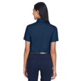 thumbnail image 2 of Harriton Ladies' Easy Blendâ„¢ Short-Sleeve Twill Shirt with Stain-Release, 2 of 3