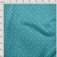 thumbnail image 3 of oneOone Velvet Turquoise Blue Fabric Texture & Triangle Geometric Dress Material Fabric Print Fabric By The Yard 58 Inch Wide, 3 of 5