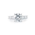 thumbnail image 2 of 3ct Round Diamond Engagement Ring 14K White Gold, 2 of 3