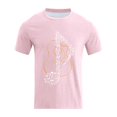 thumbnail image 5 of Xdzjlr T-Shirts pour Hommes Usage Quotidien Col Rond Imprimé Instrument de Musique Chemises Élégantes pour Hommes,TTG, 5 of 5