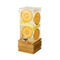 thumbnail image 1 of Rosseto LD180 4 gal Rectangle Clear Acrylic Beverage Dispenser with Bamboo Base, 1 of 3