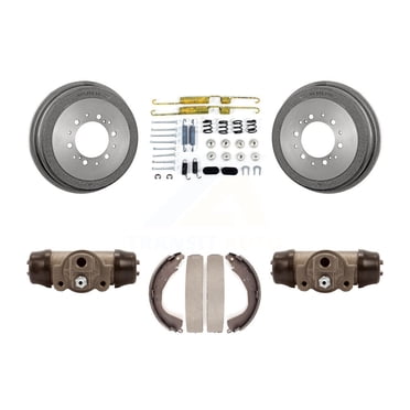 Transit Auto Rear Brake Drum Shoes Spring and Cylinders Kit for Car 2003-2004 Toyota Tacoma with 6 Lug Wheels Standard Brakes K8N-100422