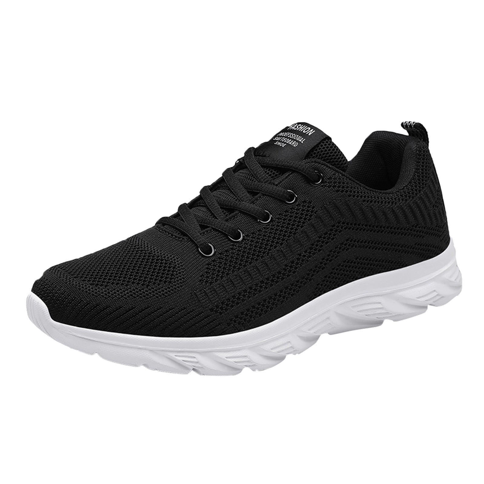 Kcodviy Bottes de Randonnée Décontractées en Maille pour Hommes, Chaussures de Sport à Lacets pour Hommes, Go Walk 5 Qualify, Espadrilles Unies de Course Respirantes, Air 1 Low, Espadrilles pour Hommes à Semelle Souple