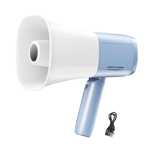 Haut-parleur Mégaphone Portable Amplificateur de Son Portatif Poignée Pliable Volume Réglable, Volume Fort